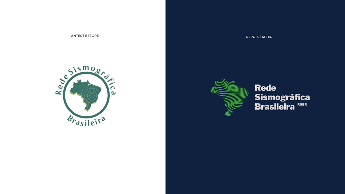 波浪線性風格標志設計VI設計- RSBR巴西地震網(wǎng)絡站品牌形象重塑