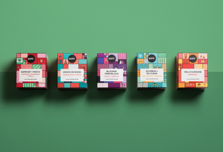 方形色塊插畫風(fēng)格 WIFF蠟燭香薰包裝設(shè)計-上海包裝設(shè)計公司 方形色塊插畫風(fēng)格 WIFF蠟燭香薰包裝設(shè)計-上海包裝設(shè)計公司