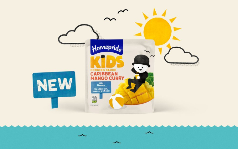 Homepride Kids兒童食品包裝設計，簡潔有創(chuàng)意的兒童游戲插畫設計