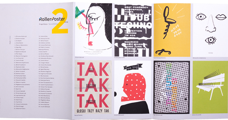 為波蘭海報(bào)展設(shè)計(jì)展做的多重化用途的宣傳冊(cè)