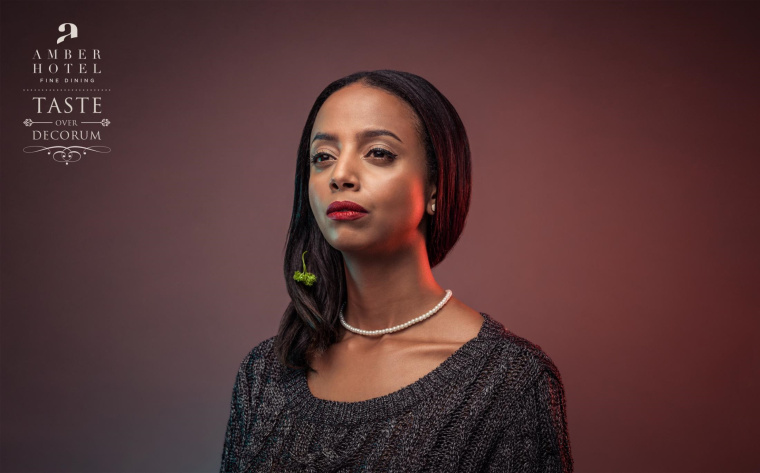 Isobar廣告公司為琥珀餐廳酒店策湖設計的食物殘留篇餐飲平面創(chuàng)意宣傳廣告-琥珀色西蘭花