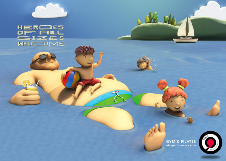 土Nine Performance House健身訓(xùn)練機(jī)構(gòu)“胖子是英雄”篇平面創(chuàng)意廣告 土Nine Performance House健身訓(xùn)練機(jī)構(gòu)“胖子是英雄”篇平面創(chuàng)意廣告