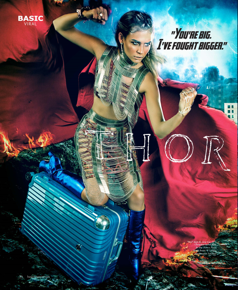 DESENO拉桿箱“女子超級(jí)英雄”系列平面廣告海報(bào)創(chuàng)意設(shè)計(jì)欣賞- 雷神 DESENO拉桿箱“女子超級(jí)英雄”系列平面廣告海報(bào)創(chuàng)意設(shè)計(jì)欣賞- 雷神