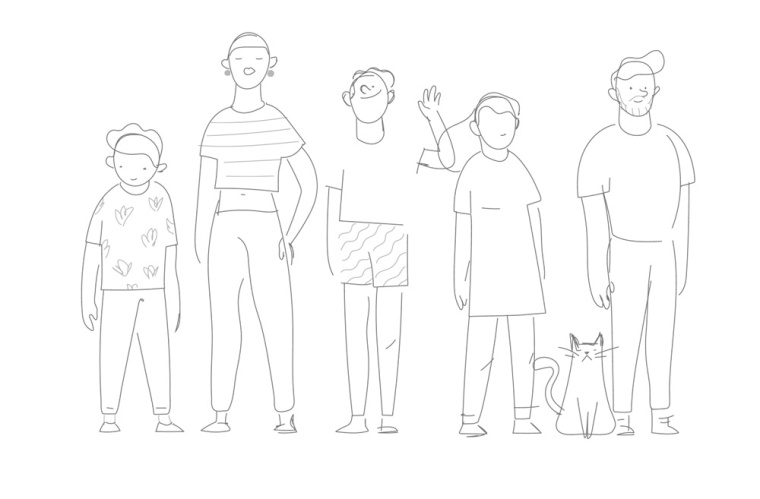 Bene數(shù)字金融科技公司個性插畫風(fēng)VI品牌形象設(shè)計