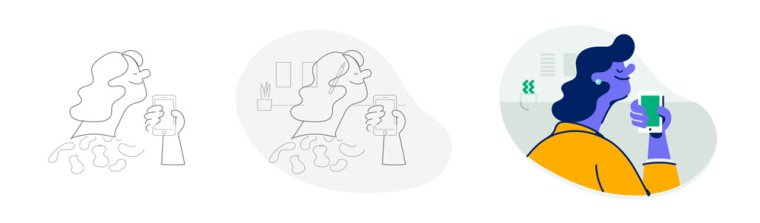 Bene數(shù)字金融科技公司個性插畫風(fēng)VI品牌形象設(shè)計