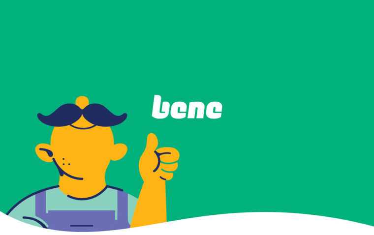 Bene數(shù)字金融科技公司個性插畫風(fēng)VI品牌形象設(shè)計