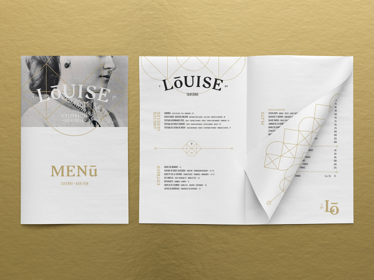 混合傳統(tǒng)與現(xiàn)代性的Louise酒館餐廳logo設(shè)計(jì)VI設(shè)計(jì)欣賞 混合傳統(tǒng)與現(xiàn)代性的Louise酒館餐廳logo設(shè)計(jì)VI設(shè)計(jì)欣賞