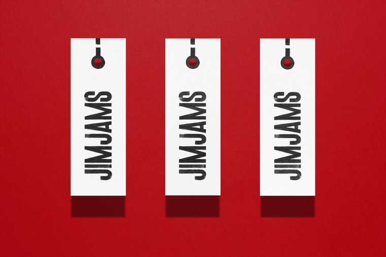 JimJams 服裝設(shè)計(jì)公司企業(yè)形象設(shè)計(jì)，非常個(gè)性的箭頭線條圖案