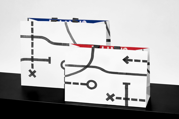 JimJams 服裝設(shè)計(jì)公司企業(yè)形象設(shè)計(jì)，非常個(gè)性的箭頭線條圖案