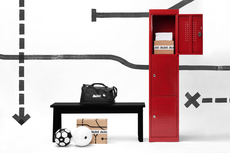 JimJams 服裝設(shè)計(jì)公司企業(yè)形象設(shè)計(jì)，非常個(gè)性的箭頭線條圖案