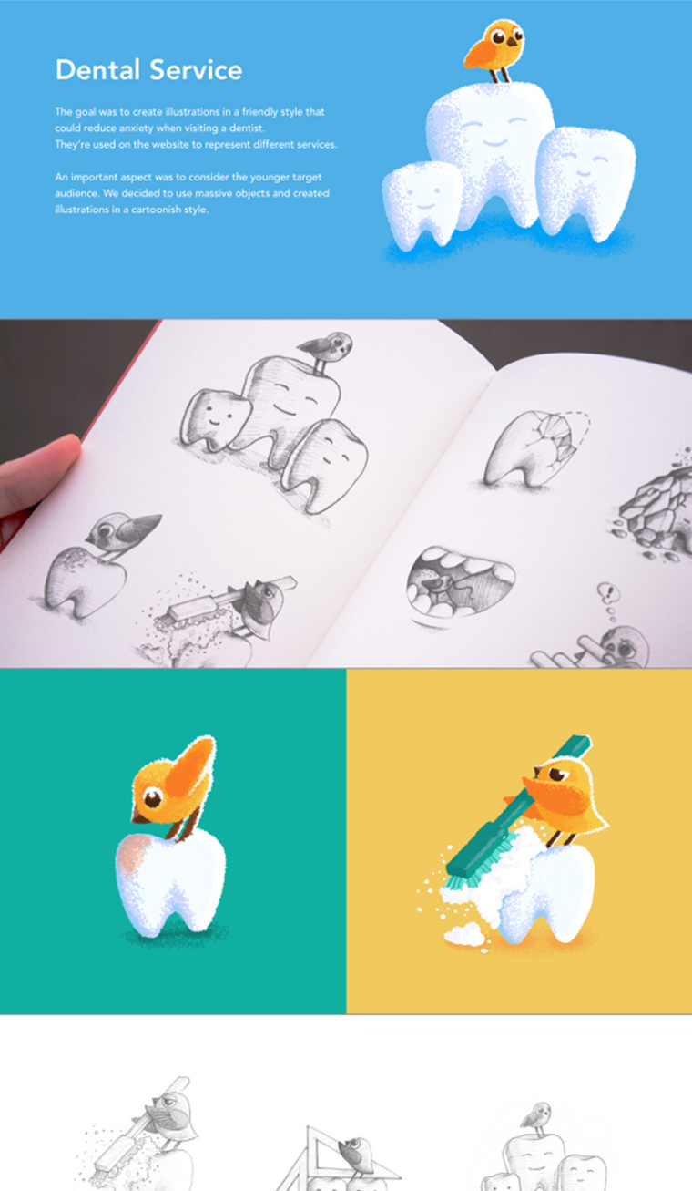 Ramotion牙科牙醫(yī)服務(wù)視覺logo與VI設(shè)計(jì)