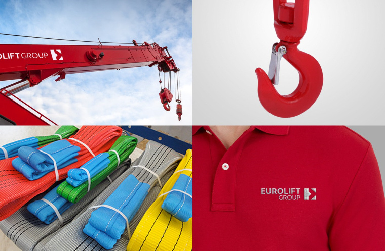 醒目紅色起重載重設(shè)備工業(yè)公司LOGO設(shè)計(jì)企業(yè)VI設(shè)計(jì)-logo設(shè)計(jì)VI設(shè)計(jì)公司