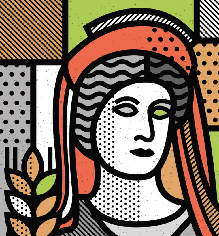 Elo希臘100％橄欖油純天然手工肥皂包裝神話人物插畫設(shè)計(jì)