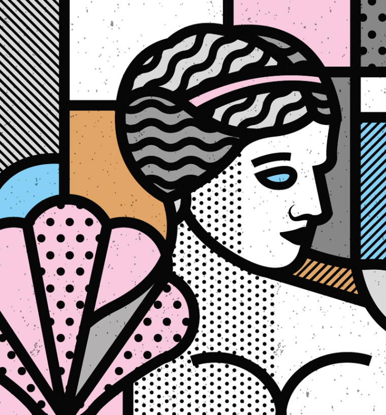 Elo希臘100％橄欖油純天然手工肥皂包裝神話人物插畫設(shè)計(jì)