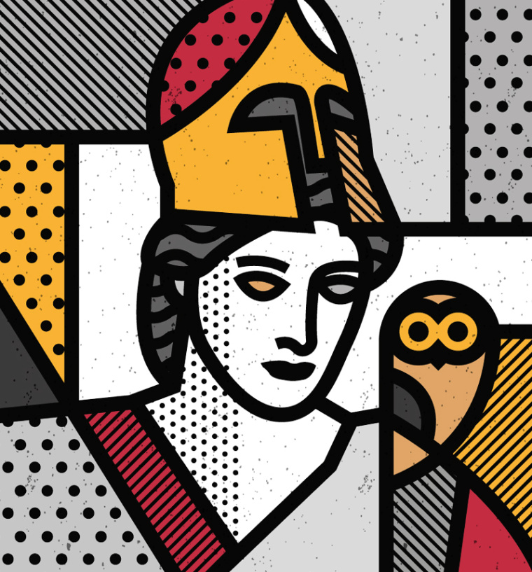 Elo希臘100％橄欖油純天然手工肥皂包裝神話人物插畫設(shè)計(jì)