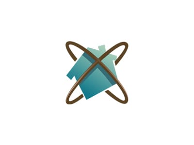 青瓦3D房子的logo設(shè)計(jì)