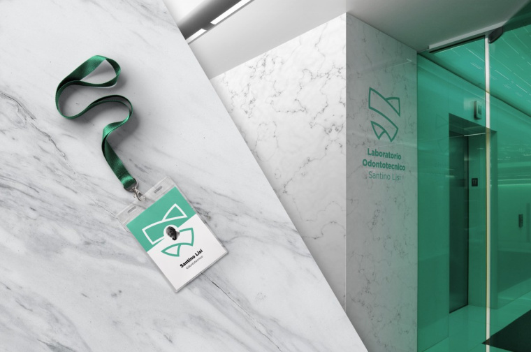 上海VI設(shè)計公司-抽象線條 Santino Lisi 牙醫(yī)品牌標(biāo)志設(shè)計VI設(shè)計