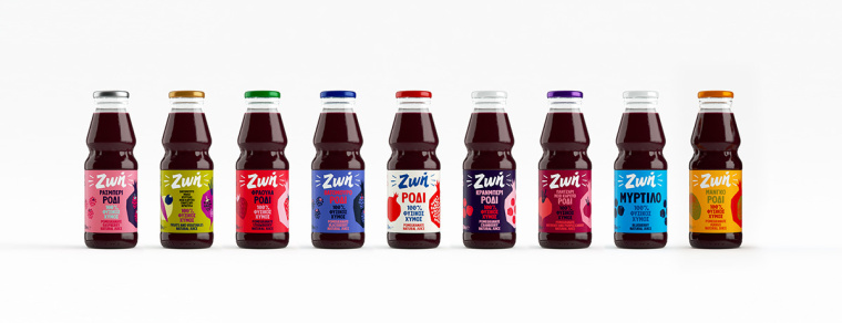 Zoe 石榴汁果汁包裝設(shè)計“剪紙拼貼”篇-上海包裝設(shè)計公司