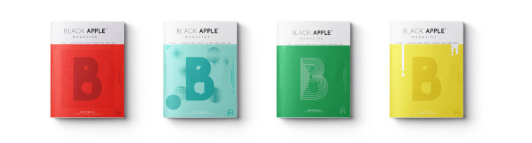 上海畫冊設計公司欣賞：黑蘋果雜志畫冊設計-其他主題色設計
