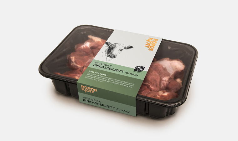 鉛筆動(dòng)物頭像插畫R?ROSKJ?TT鮮肉肉類品牌形象設(shè)計(jì)包裝設(shè)計(jì)