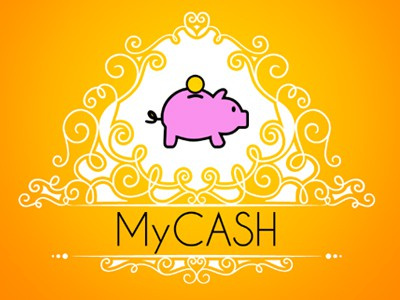 金色背景加粉色的小豬儲蓄罐logo設(shè)計 金色背景加粉色的小豬儲蓄罐logo設(shè)計