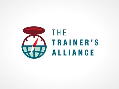  紅頂指南針加字母的logo設(shè)計(jì)