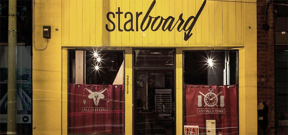 Starboard餐廳餐飲品牌形象設(shè)計－窗戶貼紙－上海品牌設(shè)計公司
