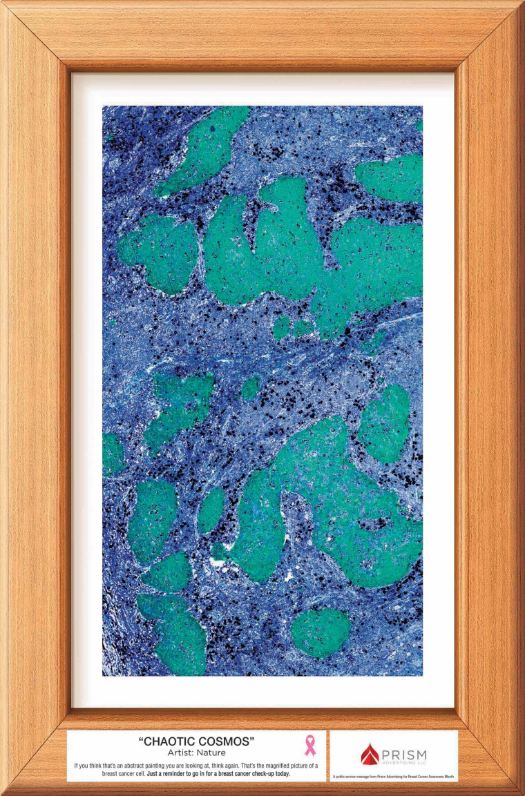 棱鏡廣告公司為乳腺癌公益宣傳月設(shè)計(jì)的“抽象藝術(shù)風(fēng)”創(chuàng)意海報(bào)賞析-混沌宇宙 棱鏡廣告公司為乳腺癌公益宣傳月設(shè)計(jì)的“抽象藝術(shù)風(fēng)”創(chuàng)意海報(bào)賞析-混沌宇宙