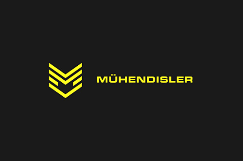Mhendisler建筑公司幾何線條風(fēng)格logo設(shè)計(jì)