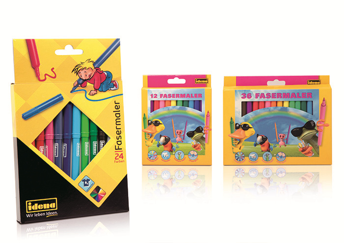 方形色塊篇 Idena辦公文具包裝創(chuàng)意設(shè)計(jì)-上海包裝設(shè)計(jì)公司