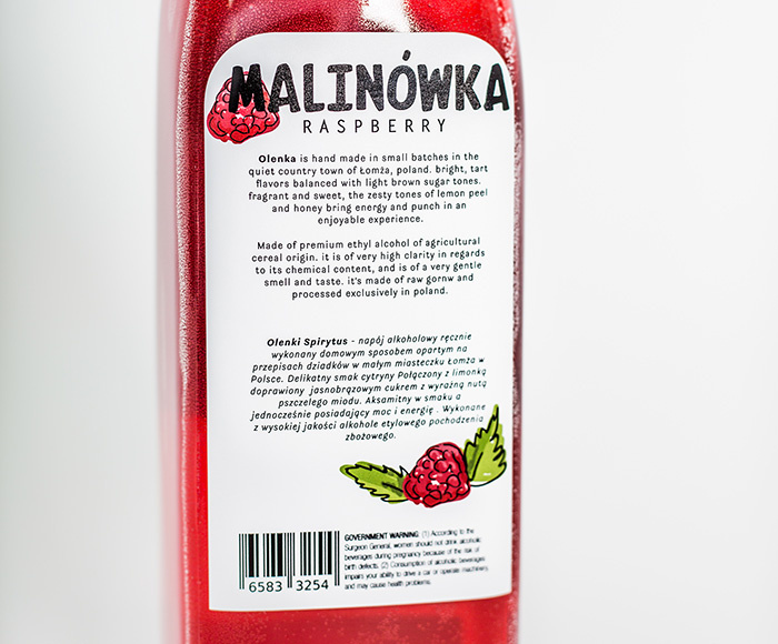 OLENKA 水果味伏特加酒果酒概念品牌包裝設(shè)計插畫設(shè)計-上海包裝設(shè)計公司