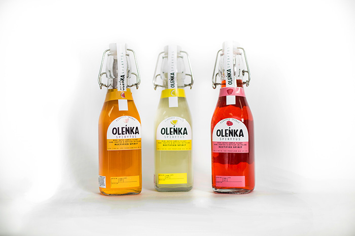 OLENKA 水果味伏特加酒果酒概念品牌包裝設(shè)計插畫設(shè)計-上海包裝設(shè)計公司