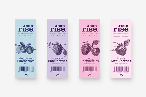 Sunrise有機(jī)草莓藍(lán)莓水果漿果農(nóng)產(chǎn)品包裝設(shè)計(jì)-上海包裝設(shè)計(jì)公司 Sunrise有機(jī)草莓藍(lán)莓水果漿果農(nóng)產(chǎn)品包裝設(shè)計(jì)-上海包裝設(shè)計(jì)公司