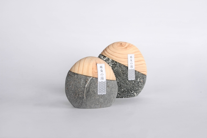 日式溫泉浴粉創(chuàng)意包裝設計造型設計——石材與木材的結合 日式溫泉浴粉創(chuàng)意包裝設計造型設計——石材與木材的結合