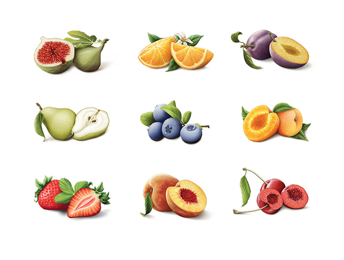 Zuegg意大利果醬包裝設(shè)計水果插畫設(shè)計-上海包裝設(shè)計公司