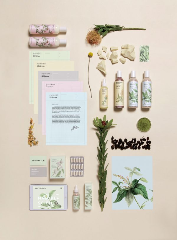 Syntonics 整體頭發(fā)護理系統(tǒng)品牌形象設計護發(fā)產品包裝設計插畫設計