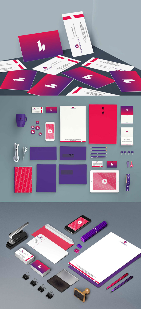 The High Wall 裝潢裝修公司logo設(shè)計(jì)與VI設(shè)計(jì)-上海VI設(shè)計(jì)公司 The High Wall 裝潢裝修公司logo設(shè)計(jì)與VI設(shè)計(jì)-上海VI設(shè)計(jì)公司