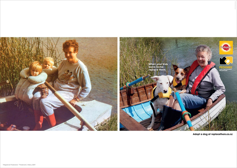 新西蘭Pedigree寵物領(lǐng)養(yǎng)平面創(chuàng)意廣告“相片”篇-尚略上海設(shè)計公司