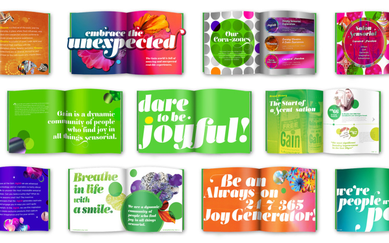 Gain洗衣液宣傳畫冊設(shè)計-上海畫冊設(shè)計公司