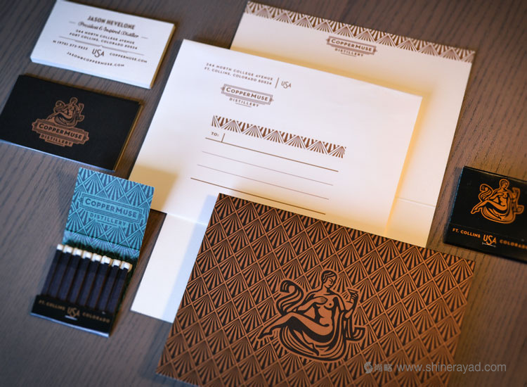 國外洋酒品牌設(shè)計(jì)欣賞——CopperMuse 朗姆酒裝飾圖案風(fēng)格標(biāo)志設(shè)計(jì)VI設(shè)計(jì)