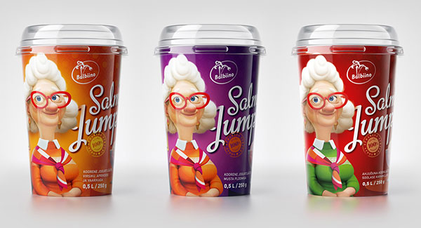 老奶奶卡通插畫冰淇淋包裝設(shè)計-上海包裝設(shè)計公司