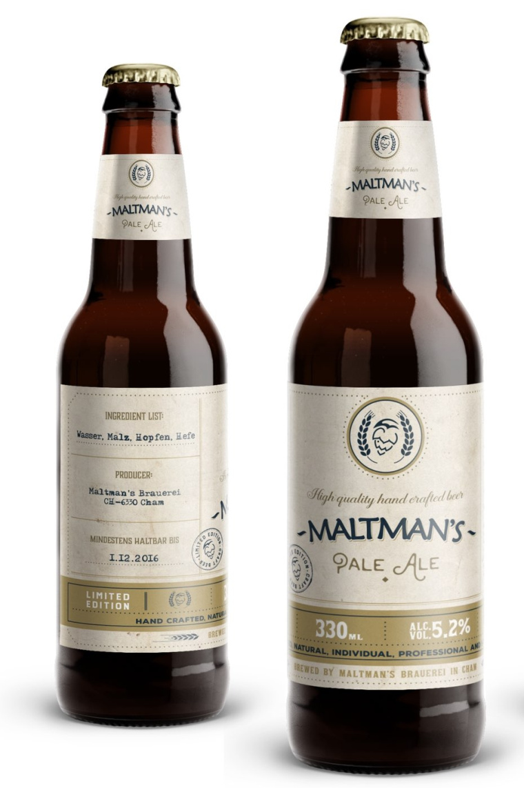 啤酒極簡主義標(biāo)簽設(shè)計-上海包裝設(shè)計公司