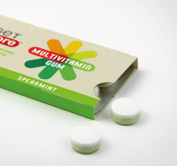 Get More 品牌多彩系列維生素口香糖包裝設計-上海包裝設計公司