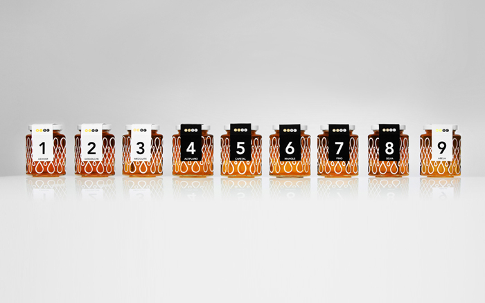 十六歲幾何底紋風(fēng)格蜂蜜包裝設(shè)計(jì)-上海包裝設(shè)計(jì)公司