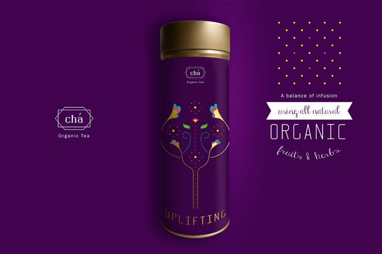 cha有機(jī)茶葉概念時(shí)尚包裝設(shè)計(jì)欣賞-上海包裝設(shè)計(jì)公司