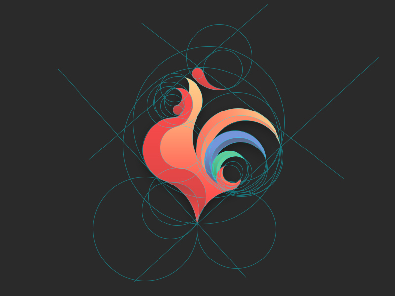 洪凡銀行公雞標(biāo)志設(shè)計-上海標(biāo)志設(shè)計公司