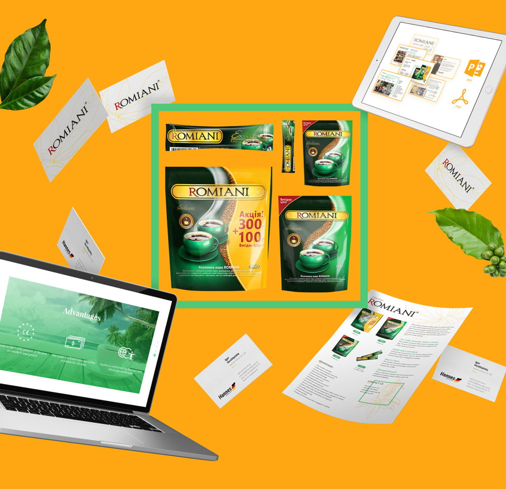 Romiani 速溶咖啡品牌形象設(shè)計-網(wǎng)站設(shè)計-上海品牌設(shè)計公司