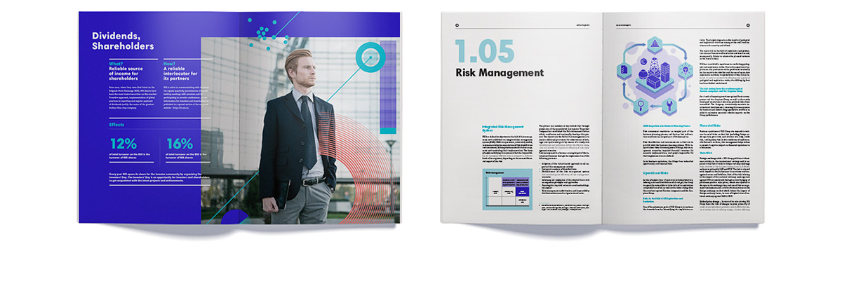 NIS企業(yè)年度報告畫冊設(shè)計-完美的信息圖表設(shè)計與配色設(shè)計-上海畫冊設(shè)計公司