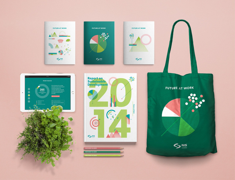 NIS企業(yè)年度報告畫冊設(shè)計-完美的信息圖表設(shè)計與配色設(shè)計-上海畫冊設(shè)計公司