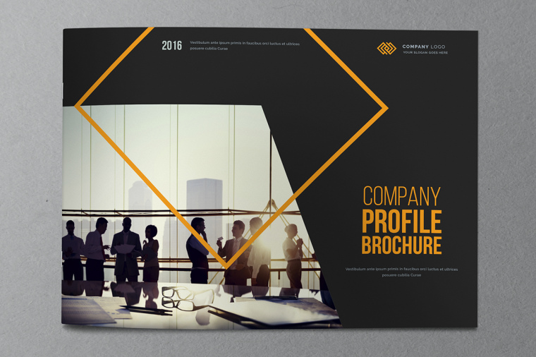 黃色線框風(fēng)格年報宣傳冊設(shè)計-上海畫冊設(shè)計公司